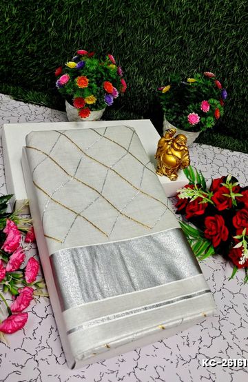 Samuthrika / Vasthrakala Bridal Silk Saree Wedding Saree - LIGHT GREEN (1)