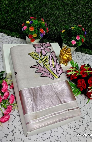 BRIDAL SILK GOLD SILVAR AND COPPER ZARI WEAVE AND WEDDING ART SILK SAREES - ORANGE (3)