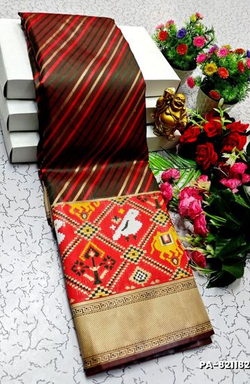 TRANDING PATOLA SILK SAREES - METALLIC GOLD