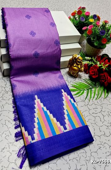 FANCY PLAIN COTTON SOFT SILK SAREES - LIGHT SANDLE (1)