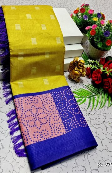MODERN FANCY SOFT SILK SAREES WITH BUTTA DESIGN - MEJANTA (1)