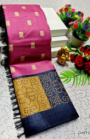 BRIDAL SILK GOLD SILVAR AND COPPER ZARI WEAVE AND WEDDING ART SILK SAREES - RED