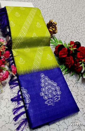 Fancy Print  Office Wear Cotton Sarees All Over Body Circle Poo Design Premium Look lightweight Comfortable Wear - MAUVE COLOUR