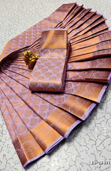 VAIRA OOSI  FANCY  SOFT SILK LIGHT WEIGHT  SAREES - NAVY COLOUR