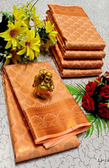 Dailywear cotton sarees premium look lightweight comfortable wear - CORAL COLOUR (1)