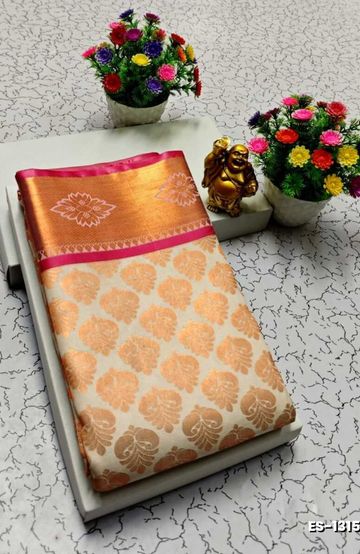 ELITE BRIDAL PICK &PICK SILK SAREES AND WEDDING ART SILK SAREES - BEIGE COLOUR (2)