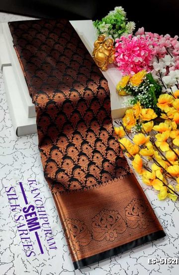 ELITE BRIDAL PICK &PICK SILK SAREES AND WEDDING ART SILK SAREES - BLACK (3)