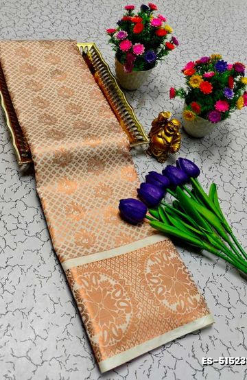ELITE BRIDAL PICK &PICK SILK SAREES AND WEDDING ART SILK SAREES - CREAM (6)
