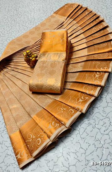 ELITE BRIDAL PICK &PICK SILK SAREES AND WEDDING ART SILK SAREES - PEACH COLOUR (4)
