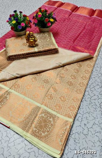 ELITE BRIDAL PICK &PICK SILK SAREES AND WEDDING ART SILK SAREES - LIGHT SANDLE