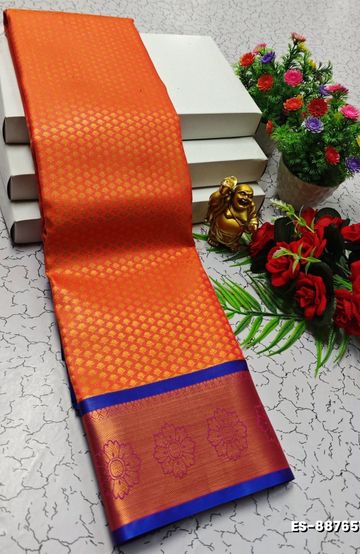 GEORGETTE FANCY SOFT SILK SAREES WITH BLOUSE MODERN FANCY ITEM SAREES - DARK GREEN (6)