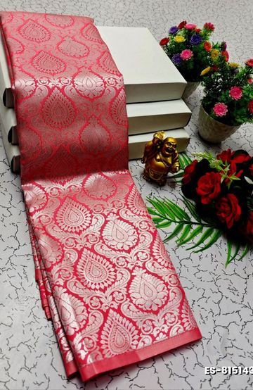 Digital printing dola silk cotton sarees - PESTA GREEN (1)