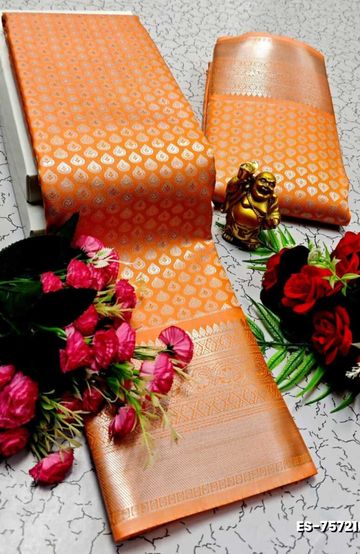 Banaras with our banarasi cotton fabric — a beautiful fusion of classic artistry and breathable comfort wear saree - DARK SKY BLUE (4)