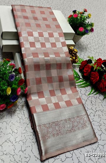 VAALAINAAR (VAZHAI) PATTU SOFT SILK SAREES FUNCTION AND FESTIVALS PERPECT WEAR - PEACH (1)