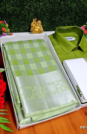 COUPLE COMBO MATCHING AND MATCHING TRADITIONAL SET MATCHING COMBO FOR FESTIVAL SEASONS - PESTA GREEN (2)