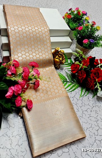 Korvai kotanji Trendy & Fancy bhutta and 2/100  Silk Cotton Sarees Function wear - PINK