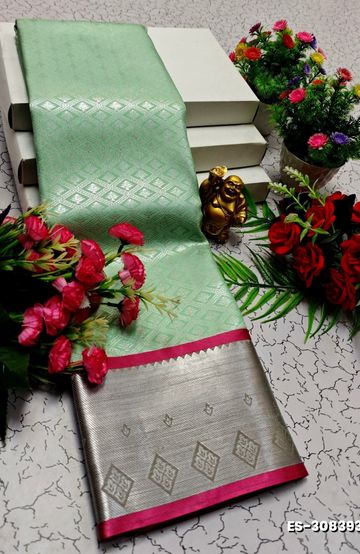 Fancy print office wear cotton sarees all over body kodi poo pattern design premium look lightweight comfortable wear - TOMATO COLOUR