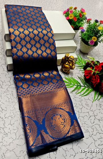 FESTIVAL AND FUNCTION WEAR TRADITIONAL KIDS PATTU PAVADAI STONE WORK DESIGN  - FLORAISON GREEN