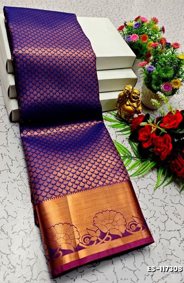 COUPLE COMBO MATCHING AND MATCHING TRADITIONAL SET MATCHING COMBO FOR FESTIVAL SEASONS - ROYAL BLUE