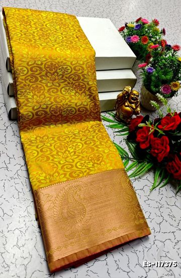 BANARASI POCHAMPALLY ALL OVER BODY SILVAR ZARI BUTTA DESIGN   FUNCTION WEAR SOFT SILK SAREES - ONIYAN PINK