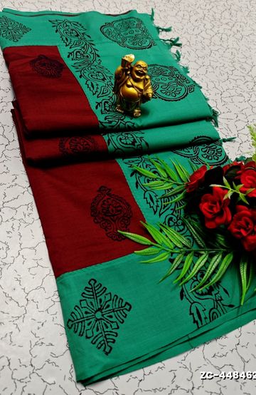 BRIDAL SILK GOLD SILVAR AND COPPER ZARI WEAVE AND WEDDING ART SILK SAREES - PEACH