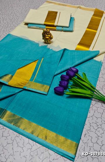 MODERN FANCY SOFT SILK SAREES WITH BUTTA DESIGN - ORANGE (1)