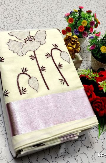 KANCHIPURAM TISSUE TRENDING DESIGN FANCY DHARMAVARAM SILK SAREES - PURPLE - PEACOCK BLUE