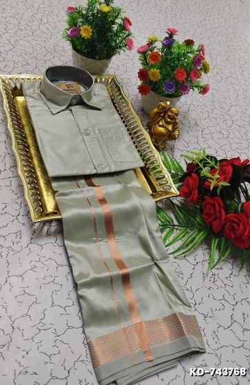 BRIDAL SILK GOLD SILVAR AND COPPER ZARI WEAVE AND WEDDING ART SILK SAREES - LIGHT PINK (8)