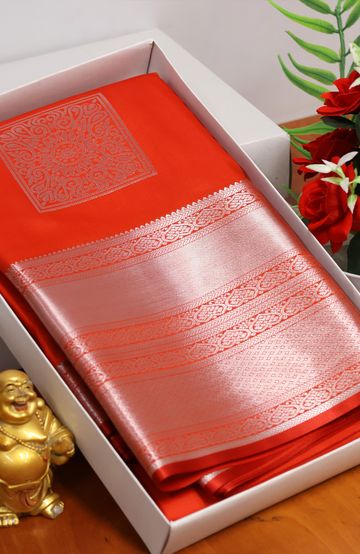 BRIDAL SILK GOLD SILVAR AND COPPER ZARI WEAVE AND WEDDING ART SILK SAREES - LIGHT PINK (7)