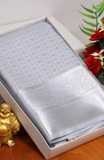 BRIDAL SILK GOLD SILVAR AND COPPER ZARI WEAVE AND WEDDING ART SILK SAREES - SILVAR (1)