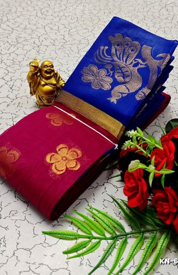 Korvai kotanji Trendy & Fancy bhutta and 2/100  Silk Cotton Sarees Function wear - VADAMALLI (1)