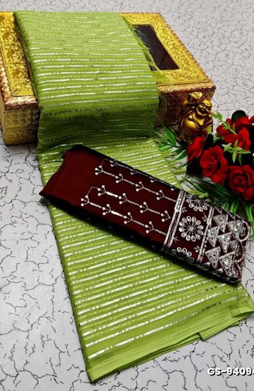 MODERN FANCY SOFT SILK SAREES WITH BUTTA DESIGN - MEJANTA (1)