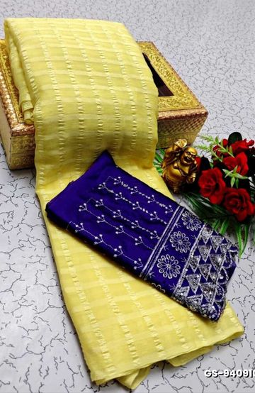 MODERN FANCY SOFT SILK SAREES WITH BUTTA DESIGN - PINK