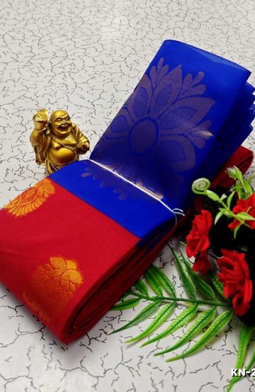 Korvai kotanji Trendy & Fancy bhutta and 2/100 Silk Cotton Sarees Function wear - MEJANTA