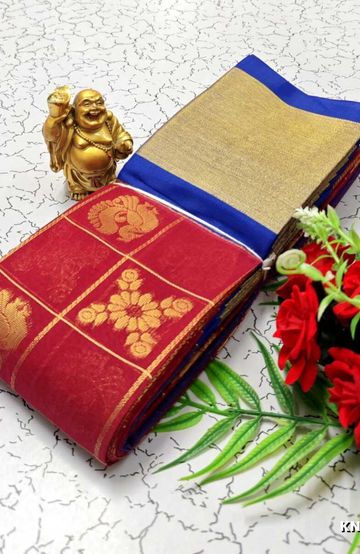 Korvai kotanji Trendy & Fancy bhutta and 2/100 Silk Cotton Sarees Function wear Saree - LIGHT PINK