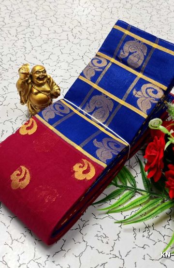 Korvai kotanji Trendy & Fancy bhutta and 2/100 Silk Cotton Sarees Function wear - VADAMALLI (1)