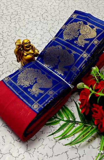 Korvai kotanji Trendy & Fancy bhutta and 2/100 Silk Cotton Sarees Function wear - MEJANTA (5)