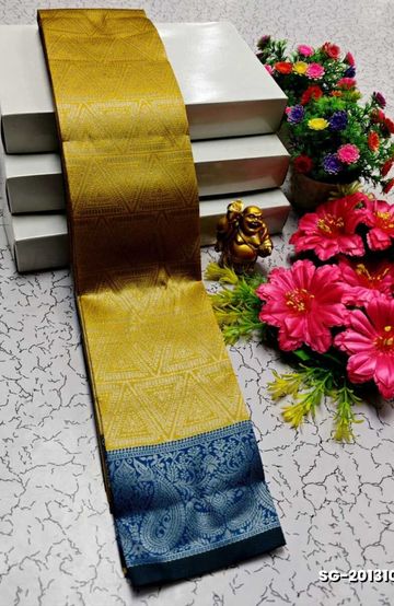 Luxurious heavy work blouse fabric with floral goldwork jaal border - DARK PINK (7)