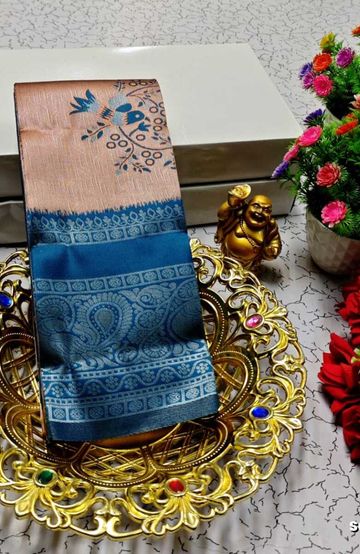 Dailywear cotton sarees all over body flower designpattern design premium look lightweight comfortable wear - YELLOW COLOR