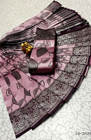 Elegant Silk Dhoti Shirt & Saree Couple Combo coordinated look for special occasions - CHOCOLATE COLOR (1)