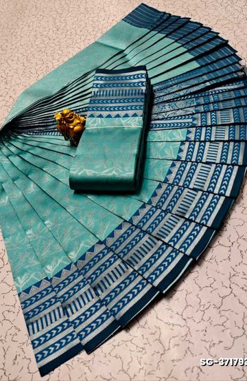 Dailywear cotton sarees all over body flower designpattern design premium look lightweight comfortable wear - YELLOW COLOR