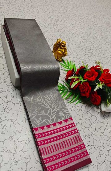 Fancy print office wear cotton sarees all over body flower design pattern  premium look lightweight comfortable wear - DARK GREEN