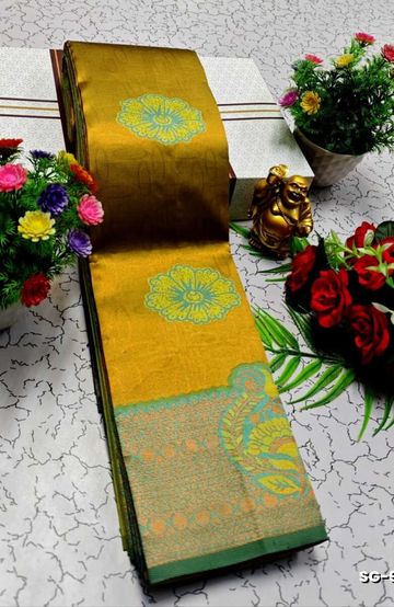 Banaras with our banarasi cotton fabric — a beautiful fusion of classic artistry and breathable comfort wear saree - DARK SKY BLUE (4)