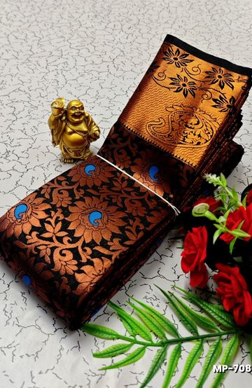 TRENDING KERALA SPECIAL FULL WORK EMBOSSED DIGITAL PRINTING  COTTON SAREE COLLECTIONS - WHITE (40)