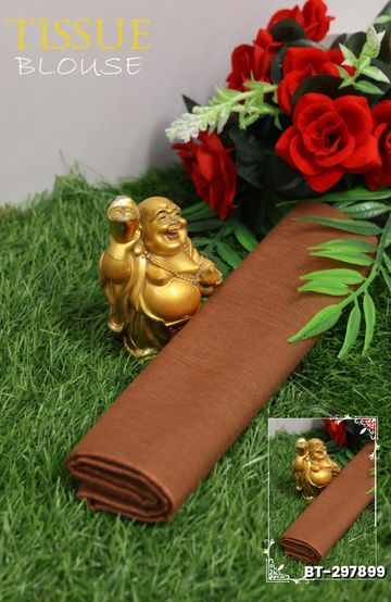 WOMEN TISSUE BLOUSE PIECE MATERIAL (1 METER ) - COPPER COLOR