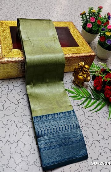 BANARASI POCHAMPALLY ALL OVER BODY SILVAR ZARI BUTTA DESIGN   FUNCTION WEAR SOFT SILK SAREES - CHOCOLATE COLOR
