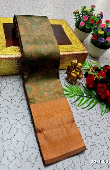 VAIRA OOSI  FANCY  SOFT SILK LIGHT WEIGHT  SAREES - GRAY