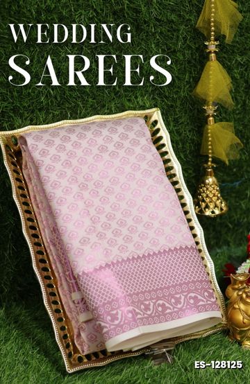 1000 Butta premium Soft Silk Saree weddings, festivals, traditional Wear - LIGHT ORANGE