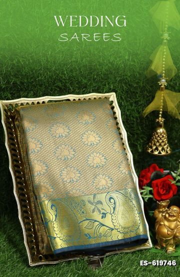 MODERN FANCY SOFT SILK SAREES WITH BUTTA DESIGN - PURPLE COLOUR (1)