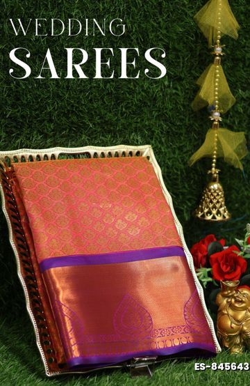 Premium Meena work Soft Silk Saree weddings, festivals, traditional Wear - BULE